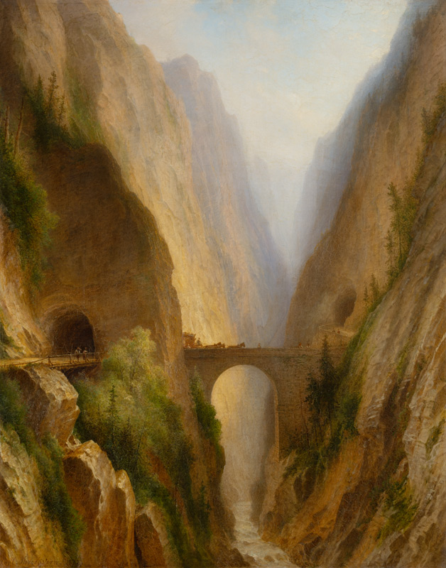 Die Via Mala in Graubünden von Carl Morgenstern