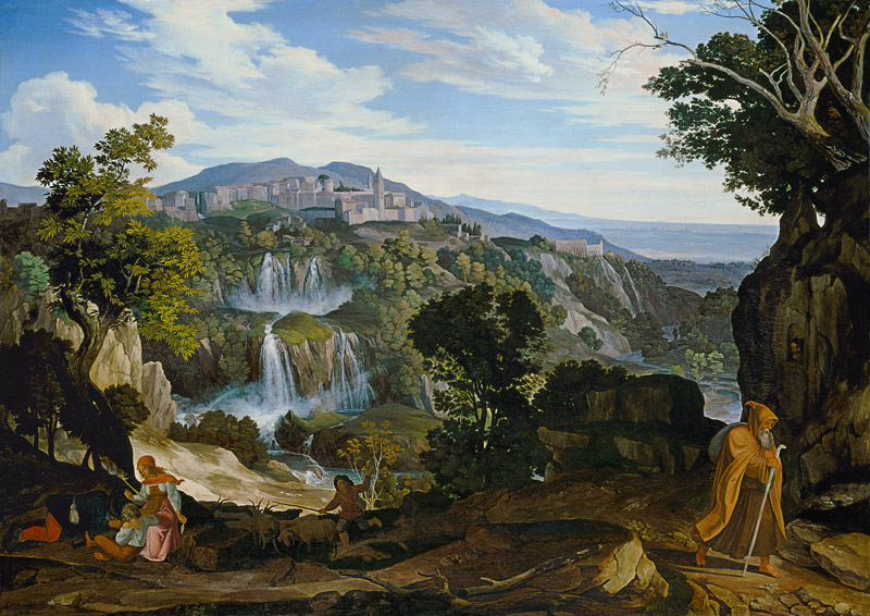 Die Wasserfälle von Tivoli. von Carl Philipp Fohr