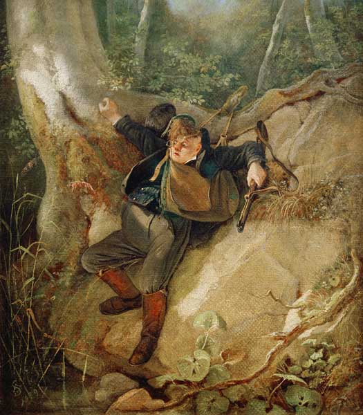 Jagdunglück von Carl Spitzweg