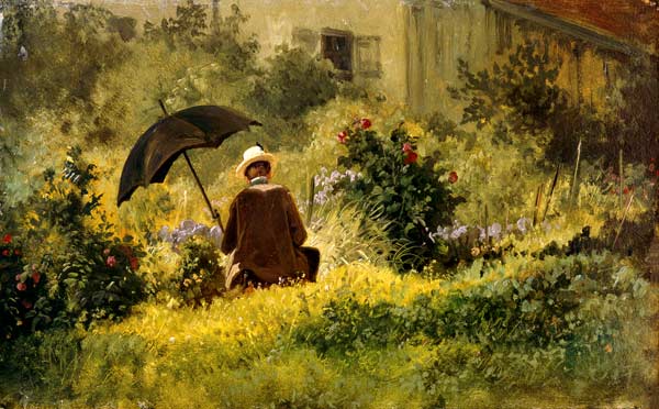 Der Maler im Garten von Carl Spitzweg