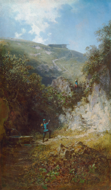 Der Urlauber von Carl Spitzweg