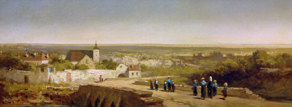 C.Spitzweg, Heimkehrende Institutsmädch. von Carl Spitzweg