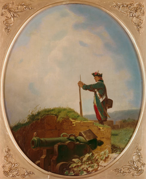 Gähnende Schildwache von Carl Spitzweg