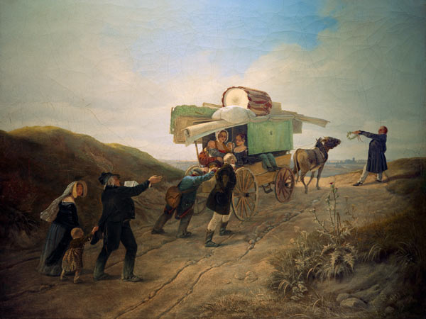 Travelling Comedians von Carl Spitzweg