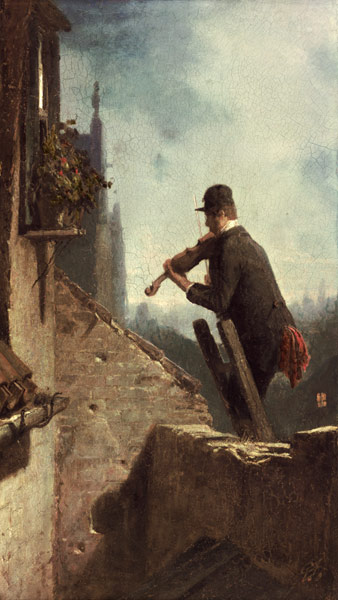 Das Ständchen I von Carl Spitzweg