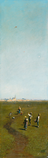 Drachensteigen von Carl Spitzweg