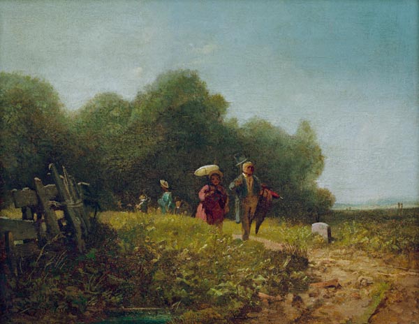 C.Spitzweg, Sonntagsspaziergang von Carl Spitzweg