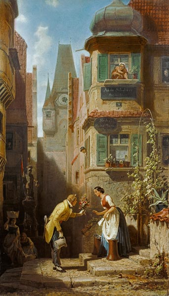Der ewige Hochzeiter von Carl Spitzweg