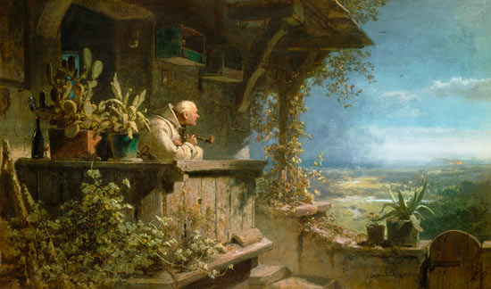 Verdächtiger Rauch von Carl Spitzweg