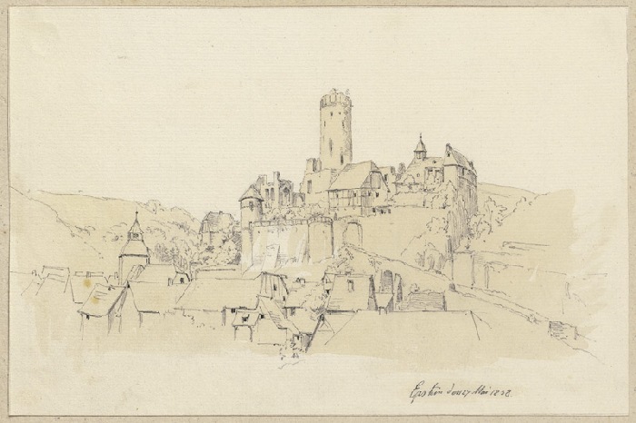 Eppstein mit Burg von Carl Theodor Reiffenstein