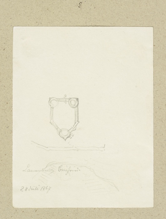 Grundriss der Burg Laurenburg von Carl Theodor Reiffenstein