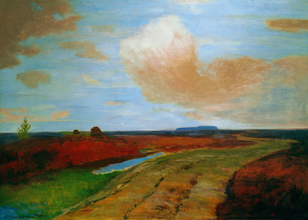 Abendstimmung im Moor von Carl Vinnen