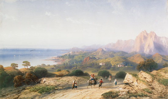 Southern Coast from near Cape S. Teodoro von Carlo Bossoli