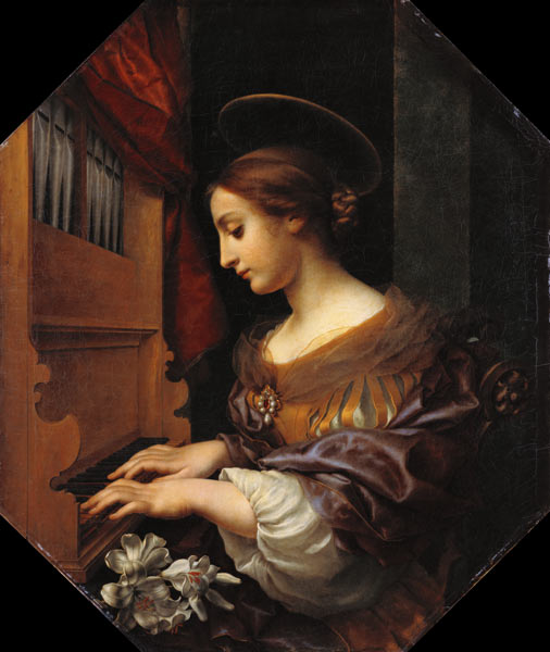 Die hl. Cäcilia. von Carlo Dolci