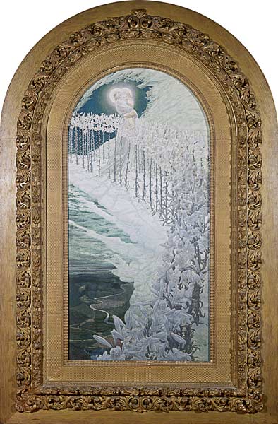 Virgin of the Lilies von Carlos Schwabe