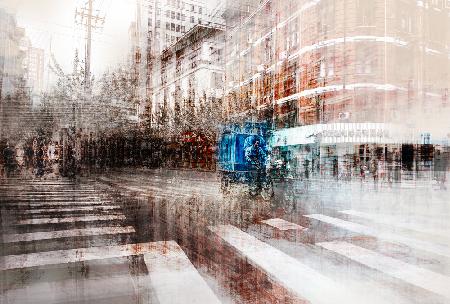 the streets of Shanghai