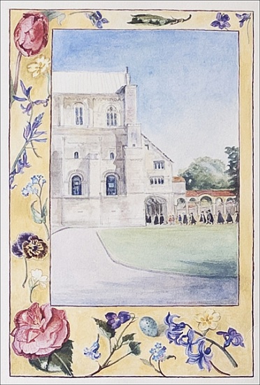 Winchester Cathedral, Choristers off to practice von Caroline  Hervey-Bathurst