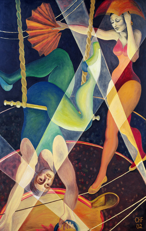 Circus Heights, 2002 (oil on canvas)  von Carolyn  Hubbard-Ford