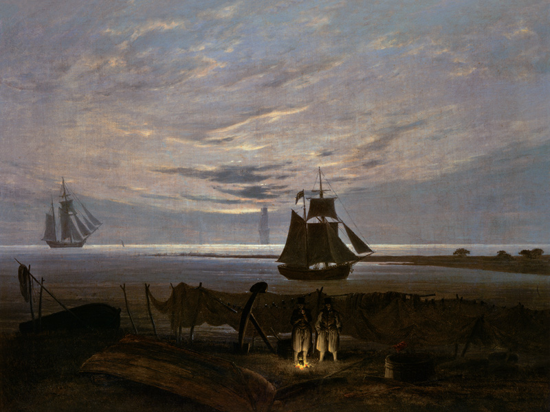 Abend an der Ostsee von Caspar David Friedrich