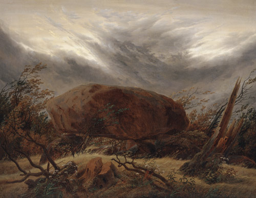 Huenengrab im Herbst von Caspar David Friedrich
