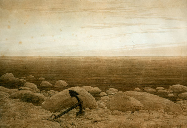 Steiniger Strand von Caspar David Friedrich