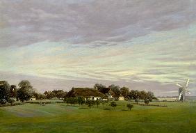 "Laendliche ebene Gegend"(Gegend auf Ruegen oder in der Nähe von Greifswald)