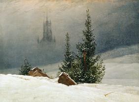 Winterlandschaft mit Kirche