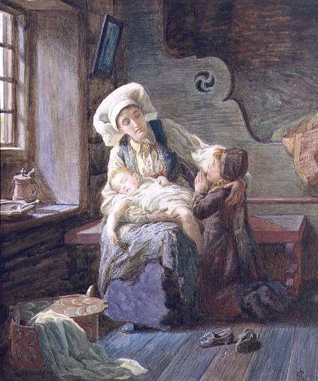 Evening in a Norwegian Home von Catharine Adelaide Sparkes