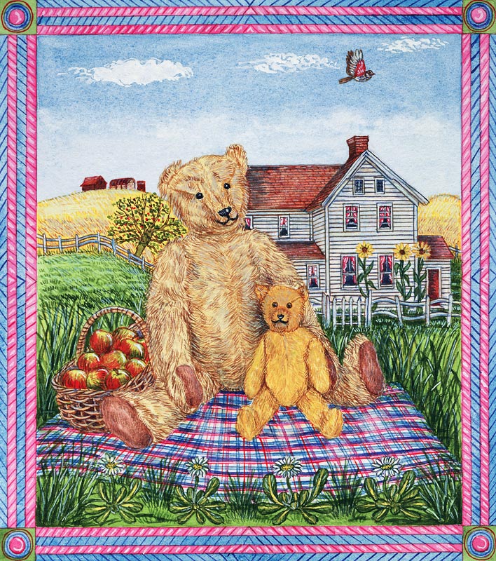 The Teddy Bears'' Picnic (w/c on paper)  von Catherine  Bradbury