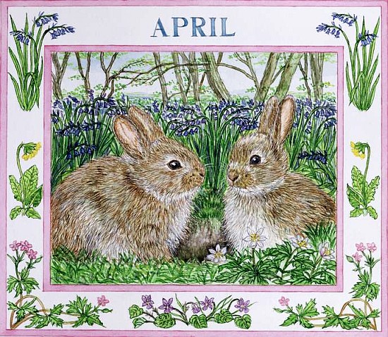 April (w/c on paper)  von Catherine  Bradbury