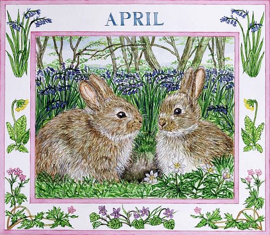 April (w/c on paper)  von Catherine  Bradbury