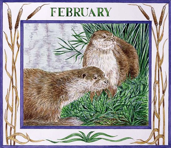 February (w/c on paper)  von Catherine  Bradbury
