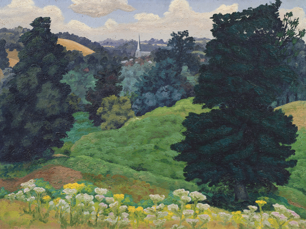 Hadleigh Church, c von Cedric Morris