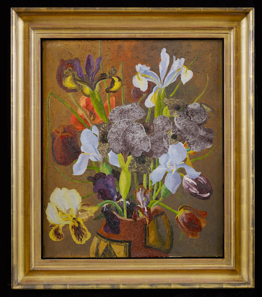 Irises and Tulips von Cedric Morris