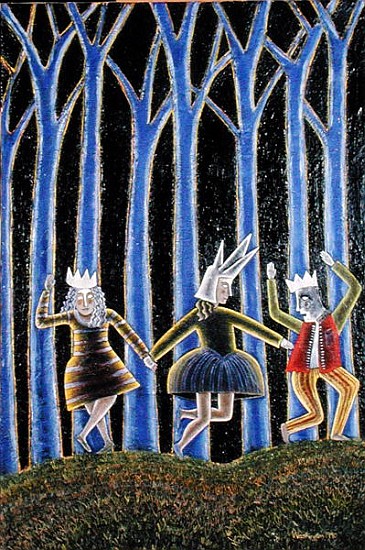 The Hands of Fate, 1990 (oil on canvas)  von Celia  Washington