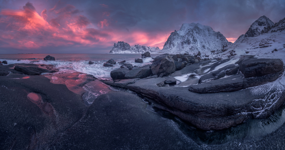 Uttakleiv beach von Cesar Alvarez Osorio