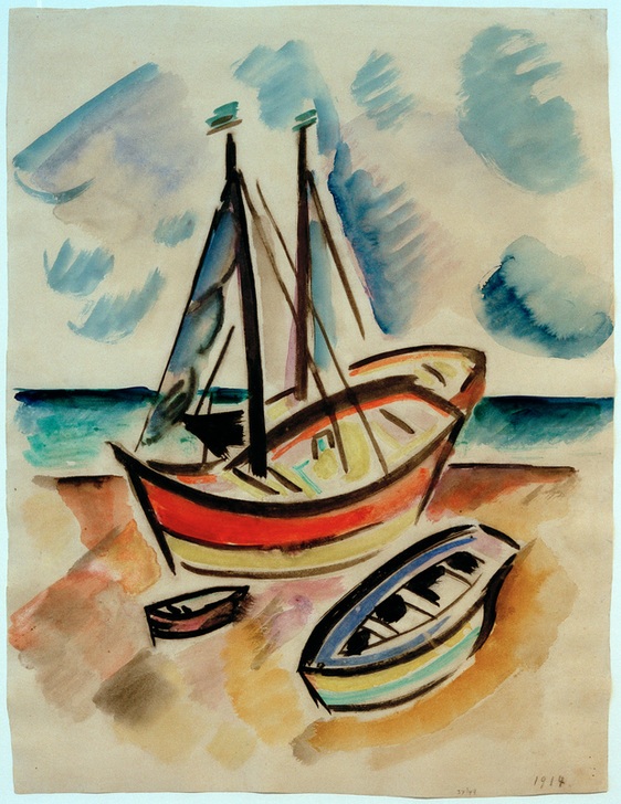 Dormant ships on the beach von Cesar Klein