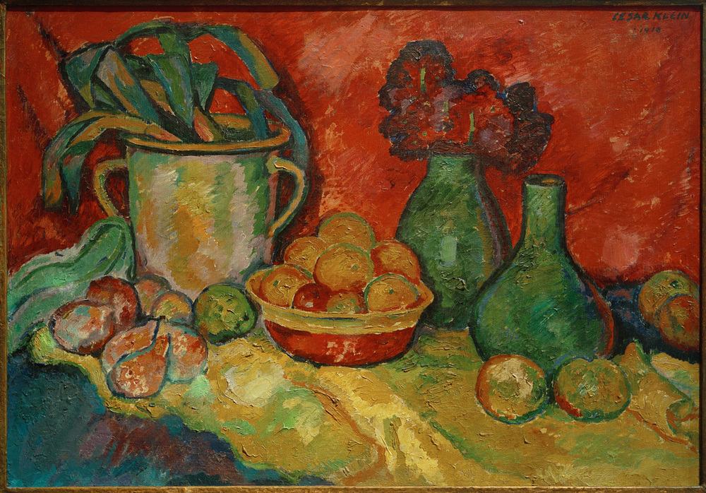 Still life with flowers and fruit von Cesar Klein