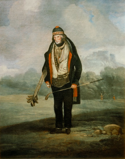 Caddie Willie at Bruntsfield, Edinburgh von C.H Robertson