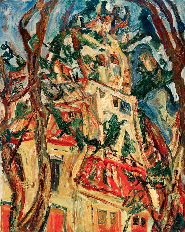 Der Kirchturm von Saint-Pier von Chaim Soutine