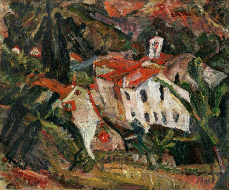 Landschaft in Céret von Chaim Soutine