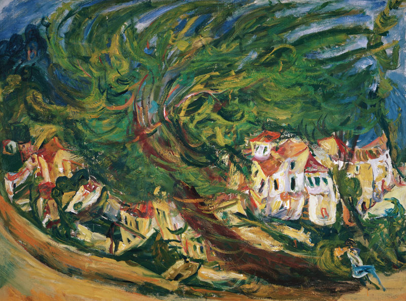 Liegender Baum. von Chaim Soutine