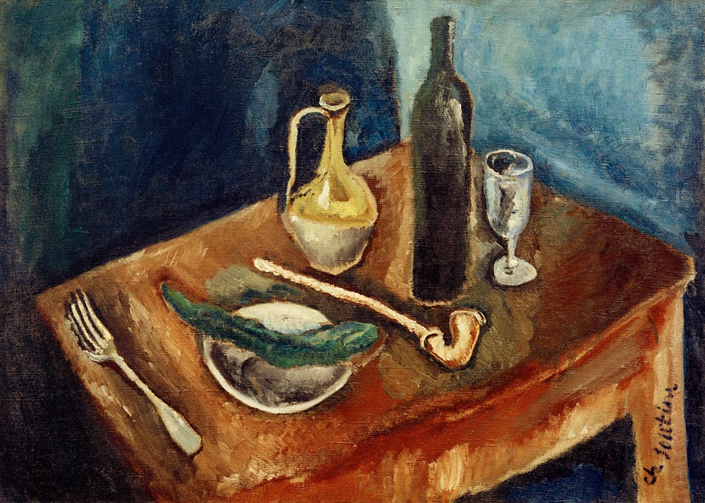 Stillleben mit Pfeife von Chaim Soutine
