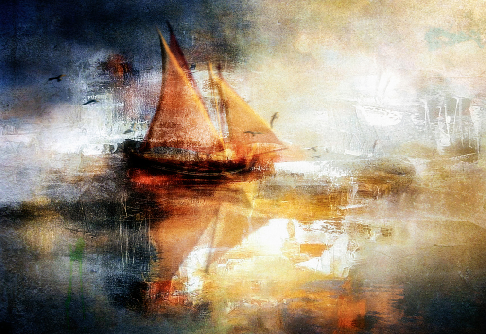 ...the sailboat... von Charlaine Gerber