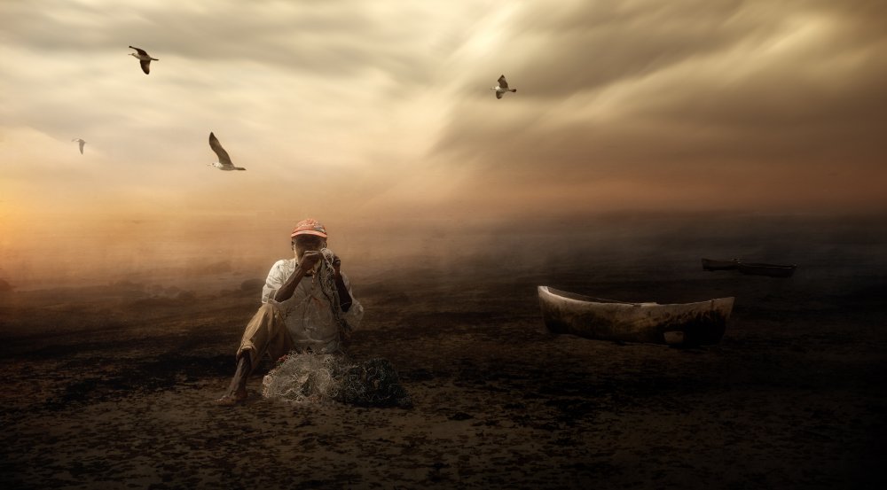 ...fisherman at work... von Charlaine Gerber