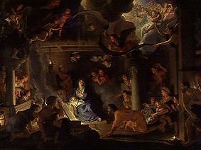 Die Anbetung der Hirten von Charles Le Brun