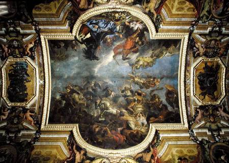 View of The King Taking Maastricht in Thirteen Days in 1673 von Charles Le Brun