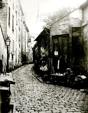 Rue du Jardinet and the cul-de-sac of Rohan, Paris, 1858-78 (b/w photo) 