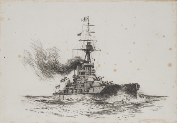 The British ship Iron Duke von Charles Murray Padday