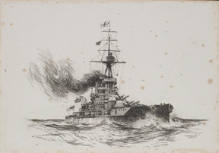 The British ship Iron Duke